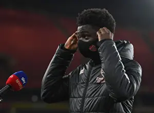 Arsenal's Bukayo Saka - Pre-Match Interview: Arsenal vs Newcastle United (Behind Closed Doors), Premier League 2021