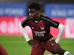 Arsenal's Bukayo Saka Prepares for Carabao Cup Clash Against Leicester City