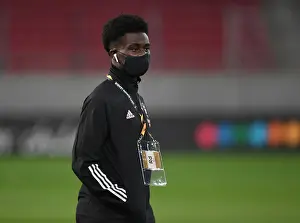 Arsenal's Bukayo Saka Prepares for SL Benfica Clash in Europa League Round of 32 (Piraeus, Greece - February 25, 2021)