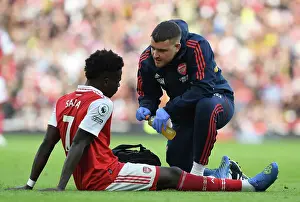 Arsenal's Bukayo Saka Receives Treatment vs Nottingham Forest (2022-23)