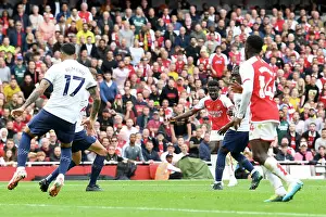 Arsenal V Tottenham Hotspur 2023-24 Prints: Arsenal's Bukayo Saka Scores First Goal: Arsenal FC vs