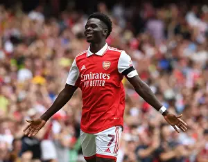 Arsenal's Bukayo Saka Scores Fourth Goal vs Sevilla in Emirates Cup 2022