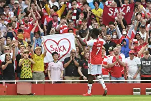 Arsenal's Bukayo Saka Scores Third Goal in Exciting Victory over Wolverhampton Wanderers (2022-23)
