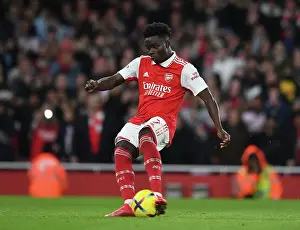 Arsenal's Bukayo Saka Scores Penalty Against Manchester City in 2022-23 Premier League