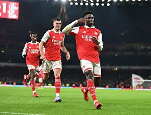 Arsenal's Bukayo Saka Scores Second Goal: Arsenal FC 2- Manchester United (Premier League 2022-23)