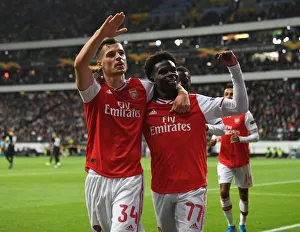 Eintracht Frankfurt V Arsenal 2019-20 Prints: Arsenal's Bukayo Saka Scores Second Goal vs