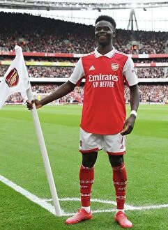 Arsenal v Crystal Palace 2022-23 Collection: Arsenal's Bukayo Saka Scores Second Goal vs. Crystal Palace in 2022-23 Premier League