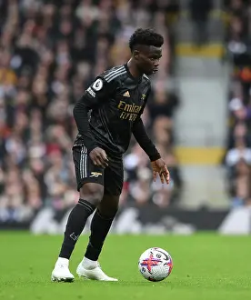 Arsenal's Bukayo Saka Shines in Premier League Clash Against Fulham (2022-23)