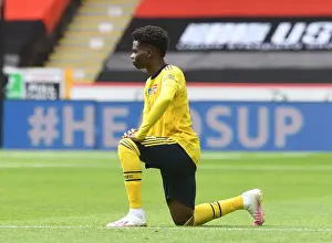 Arsenal's Bukayo Saka Takes a Knee before FA Cup Quarterfinal vs Sheffield United