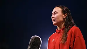 Brighton And Hove Albion V Arsenal 2023-24 Prints: Arsenal's Caitlin Foord Interviewed After Brighton & Hove Albion vs Arsenal FC in Barclays Women's Super League