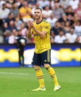 Arsenal's Calum Chambers in Action during Angers Pre-Season Friendly