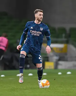 Dundalk V Arsenal 2020-21 Prints: Arsenal's Calum Chambers in Action during Europa League Clash against Dundalk