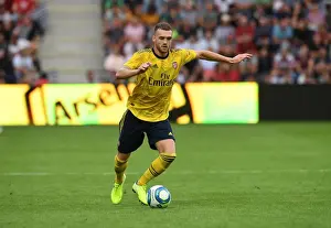 Arsenal's Calum Chambers in Action during Pre-Season Clash against Angers, France 2019