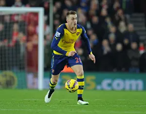 Southampton V Arsenal 2014-15 Prints: Arsenal's Calum Chambers in Action against Southampton (Premier League 2014-15)