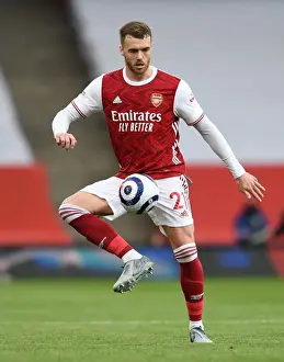 Arsenal V West Bromwich Albion 2020-21 Prints: Arsenal's Calum Chambers in Action against West Bromwich Albion (2020-21)