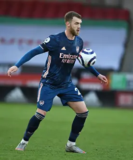 Arsenal's Calum Chambers at Empty Bramall Lane: Sheffield United vs Arsenal, Premier League 2021