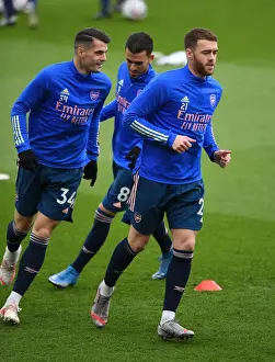 Arsenal's Calum Chambers and Granit Xhaka Prepare for Sheffield United Clash (Premier League 2020-21)