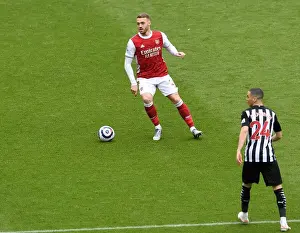Newcastle United V Arsenal 2020-21 Prints: Arsenal's Calum Chambers at Empty St