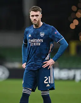 Dundalk F Prints: Arsenal's Calum Chambers: A Standout Performance in Europa League Match against Dundalk