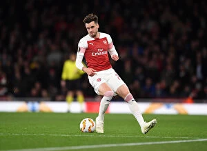 Images Dated 8th November 2018: Arsenal's Carl Jenkinson in Action against Sporting CP in the Europa League
