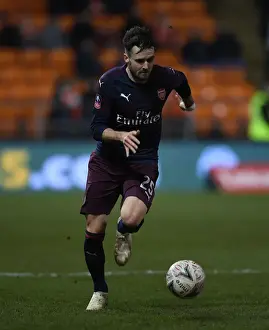 Arsenal's Carl Jenkinson in FA Cup Action: Arsenal vs Blackpool (2019)