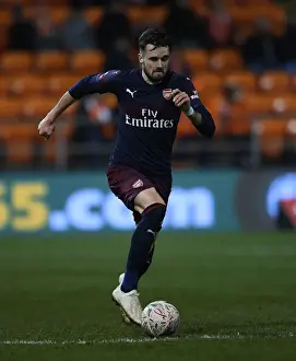 Arsenal's Carl Jenkinson in FA Cup Action: Arsenal vs Blackpool (2019)
