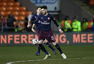Arsenal's Carl Jenkinson in FA Cup Action at Blackpool (2019)