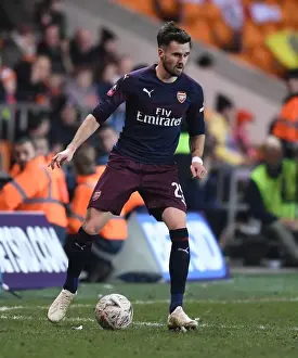 Arsenal's Carl Jenkinson in FA Cup Action: Blackpool vs Arsenal (January 2019)