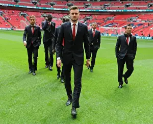 Arsenal's Carl Jenkinson at the FA Cup Final vs Hull City, London 2014
