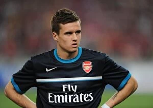 Images Dated 13th July 2011: Arsenal's Carl Jenkinson Shines in 4-0 Win Over Malaysia XI at Bukit Jalil Stadium
