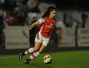 Arsenal Ladies V Bristol Academy 15/4/15 Prints: Arsenal's Carla Humphrey Faces Off Against Sophie Ingle of Bristol Academy in Women's Soccer Showdown