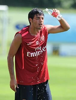 Images Dated 22nd July 2010: Arsenal's Carlos Vela at 2010 Pre-Season Training, Austria