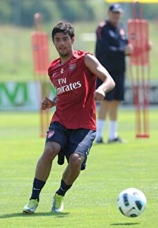 Images Dated 22nd July 2010: Arsenal's Carlos Vela at 2010 Pre-Season Training, Austria