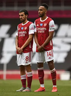 Arsenal's Ceballos and Aubameyang in Action against Watford (2019-20)