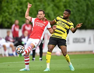 Arsenal's Cedric in Action: Arsenal vs. Watford Pre-Season Friendly, July 2021