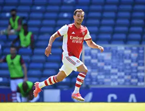 Glasgow Rangers V Arsenal 2021-22 Prints: Arsenal's Cedric Faces Rangers in Glasgow Pre-Season Clash