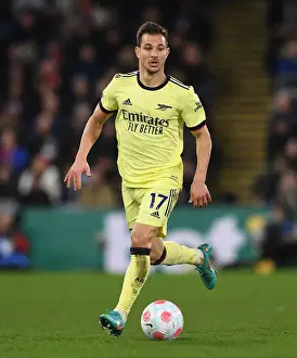 Arsenal's Cedric Soares in Action against Crystal Palace - Premier League 2021-22