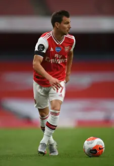 Arsenal V Norwich City 2019-20 Prints: Arsenal's Cedric Soares in Action at Emirates Stadium Against Norwich City (Premier League 2019-20)