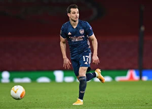 Images Dated 3rd December 2020: Arsenal's Cedric Soares in Action during Europa League Match against Rapid Wien