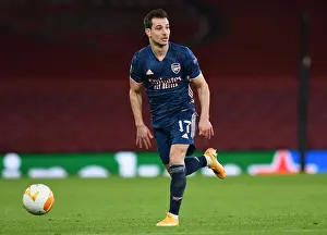 Arsenal V SK Rapid Wien 2020-21 Prints: Arsenal's Cedric Soares in Action during Europa League Match against Rapid Wien