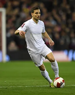 Arsenal's Cedric Soares in Action: FA Cup 3rd Round, Nottingham Forest vs Arsenal (2021-22)