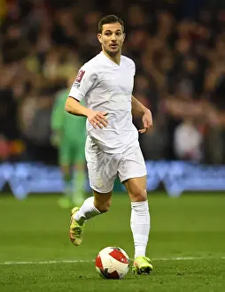Nottingham Forest V Arsenal FA Cup 3rd And 2021-22 Prints: Arsenal's Cedric Soares in Action against Nottingham Forest in FA Cup Match