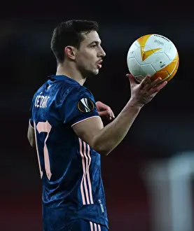 Arsenal V SK Rapid Wien 2020-21 Prints: Arsenal's Cedric Soares in Action against Rapid Wien in Europa League Group Stage Match