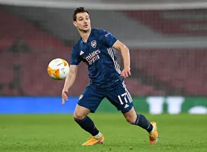 Arsenal V SK Rapid Wien 2020-21 Prints: Arsenal's Cedric Soares in Action against Rapid Wien in UEFA Europa League