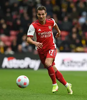 Arsenal's Cedric Soares in Action: Watford vs Arsenal, Premier League 2021-22