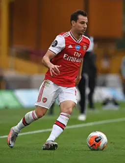 Wolverhampton Wanderers V Arsenal 2019-20 Prints: Arsenal's Cedric Soares Clashes with Wolverhampton Wanderers in Premier League Battle (2019-20)