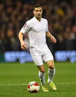 Nottingham Forest V Arsenal FA Cup 3rd And 2021-22 Prints: Arsenal's Cedric Soares in FA Cup Action against Nottingham Forest