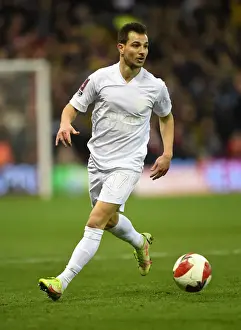 Arsenal's Cedric Soares in FA Cup Action: Nottingham Forest vs Arsenal (January 2022)