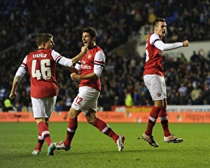 Reading V Arsenal - Capital One Cup 2012-13 Prints: Arsenal's Celebration: Reading v Arsenal
