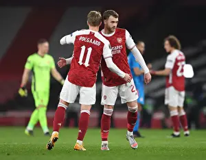 Arsenal's Chambers and Odegaard: Empty Emirates Stadium Aftermath - Arsenal v Olympiacos, UEFA Europa League 2021